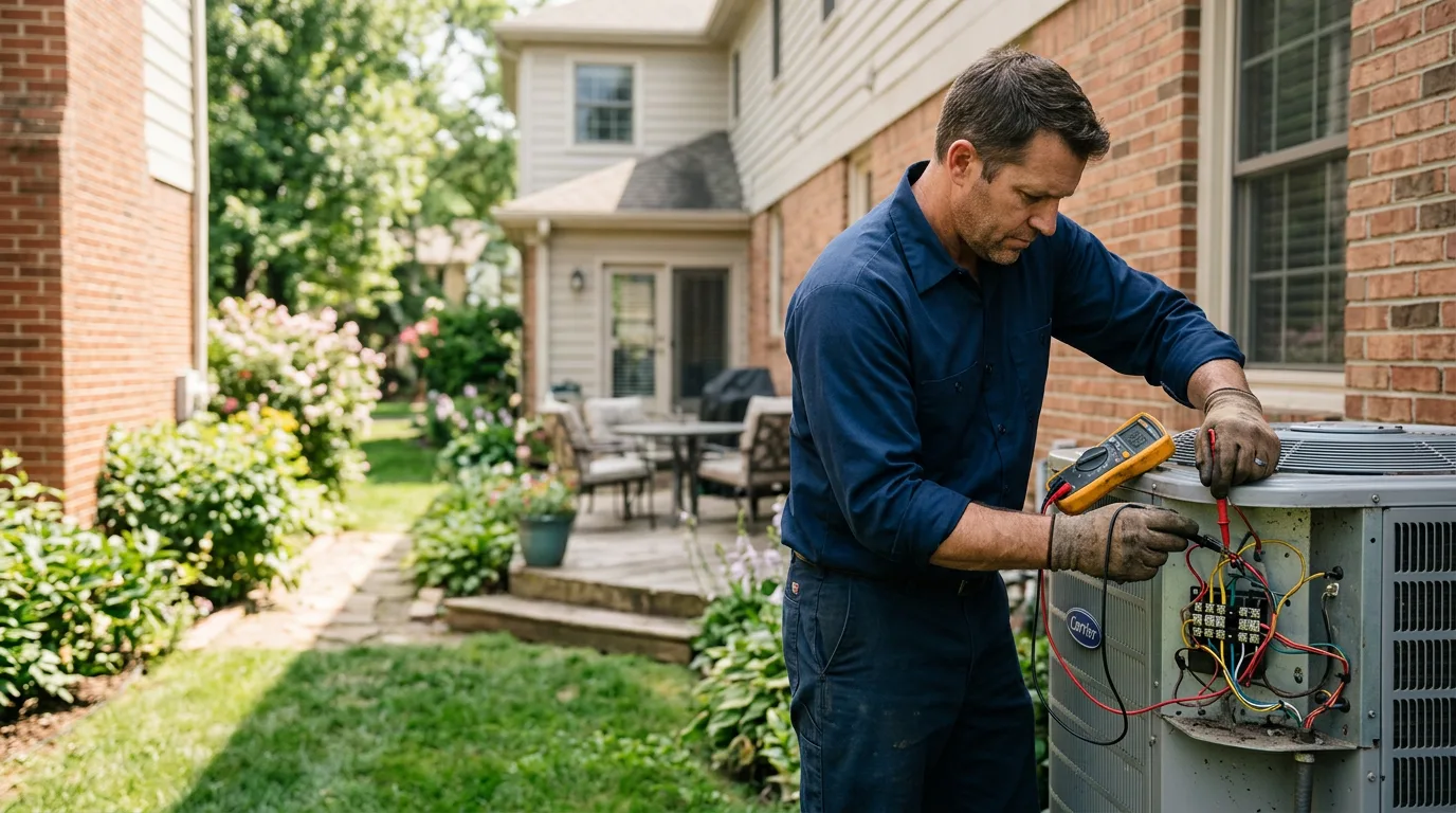 HVAC technician working near Healdsburg, CA